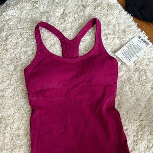 NWT dark purplish pink ebb to street tank size 2